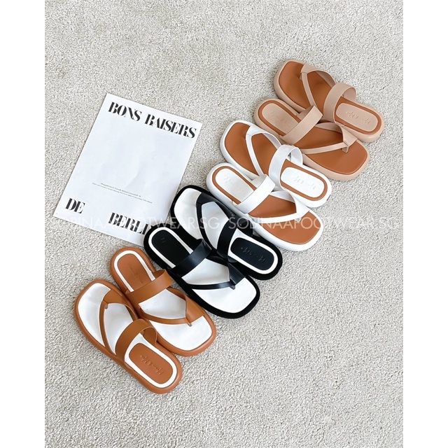 DÉP XUỒNG THỜI TRANG PHONG CÁCH HIỆN ĐẠI QUAI NGANG BẢN TO ĐẾ PHỐI MÀU DBN200