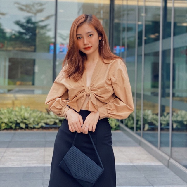 Layla top - áo cột thắt nơ