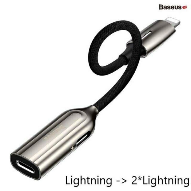 Đầu chuyển âm thanh Baseus L55/ L56 2in1 cho iPhone/ iPad