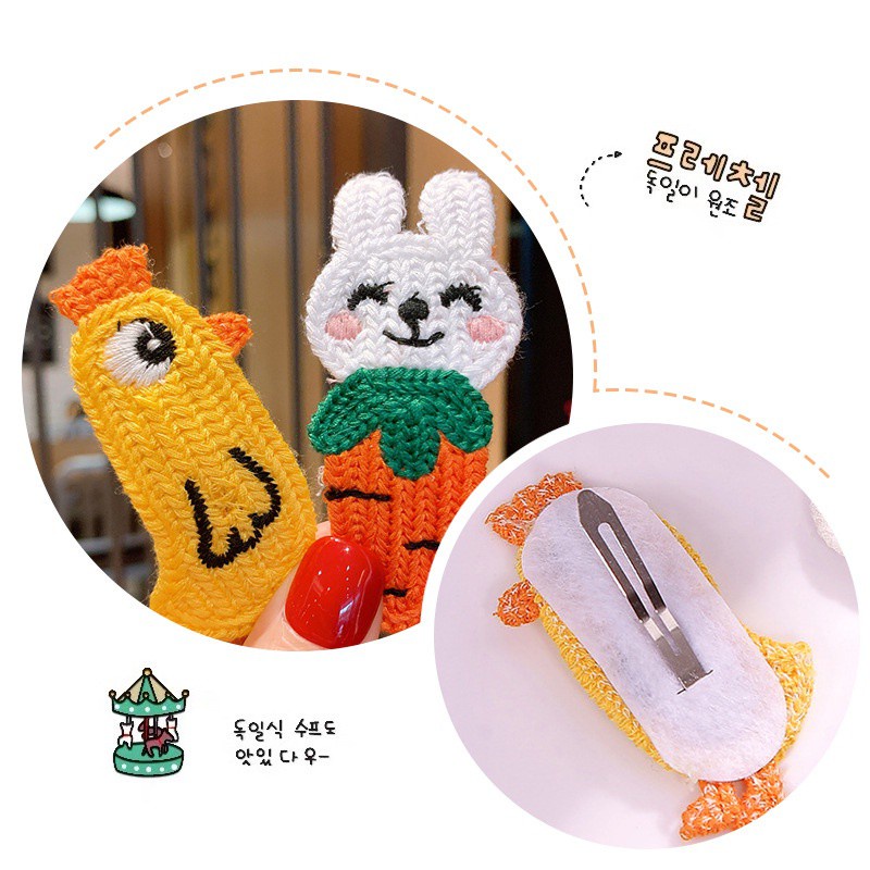 Kẹp Tóc Hàn Quốc Hình Thỏ Dễ Thương Cho Bé Gái