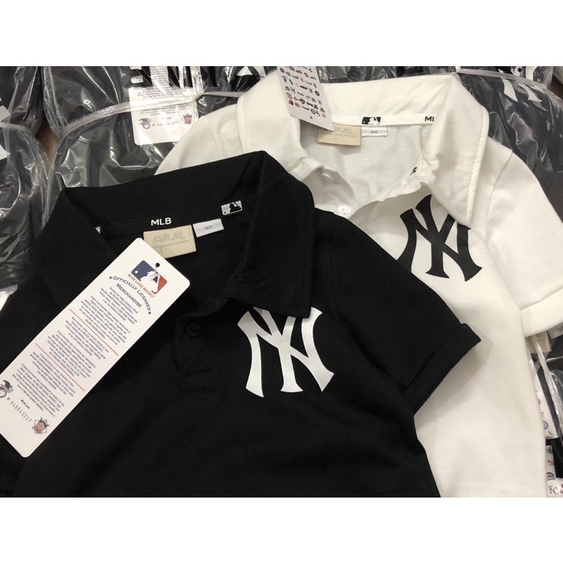 Áo polo cộc tay bé trai bé gái NewYork Yankees 12-35kg