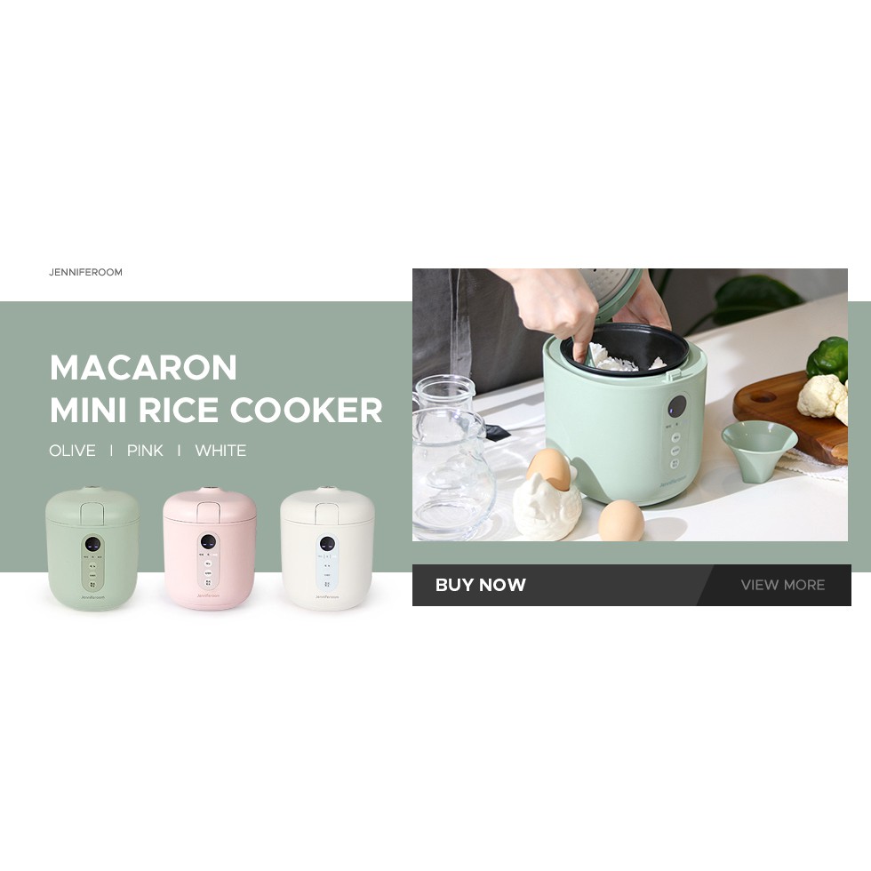 Nồi cơm điện mini JENNIFEROOM Macaron Mini Rice Cooker, hàng nội địa cao cấp Hàn Quốc, giá săn sale