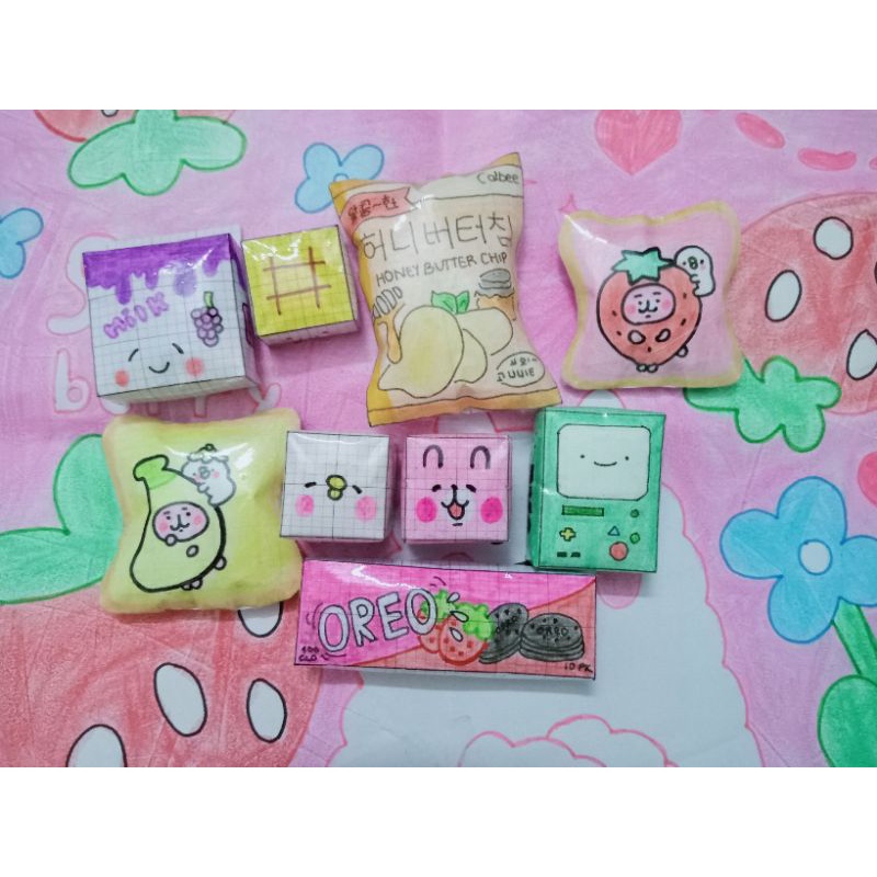 Squishy giấy mini nhiều mẫu😍[ ĐỌC Kĩ MÔ TẢ]
