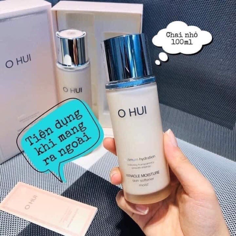 Set Nước Hoa Hồng Cấp Ẩm, Căng Bóng,Dưỡng Trắng Ohui Hồng Ohui Miracle Moisture 250ml