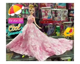 Búp bê 30 cm đầm đuôi dài