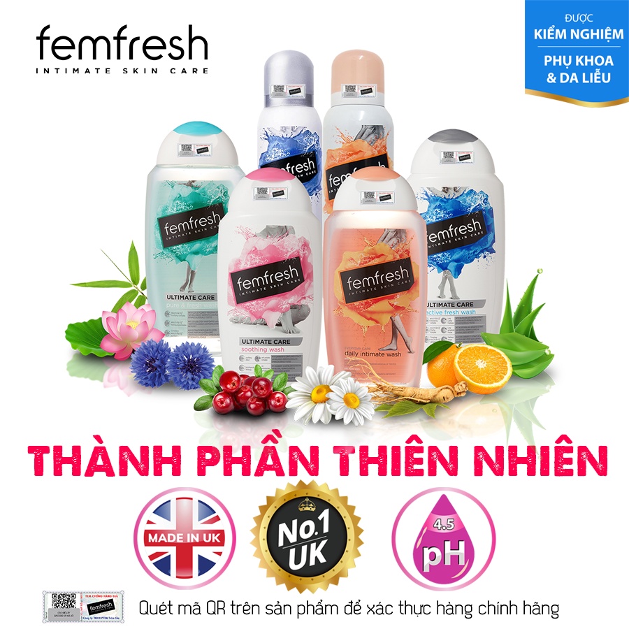 [ MUA 2 TẶNG 1] Mua 2 Dung Dịch Vệ Sinh Phụ Nữ Femfresh Giúp Vùng Kín Sạch Thơm, Tươi Mới Tặng Ngay 1 Phần Quà Đặc Biệt