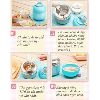 Bình ủ cháo Relea 500ml( chính hãng)