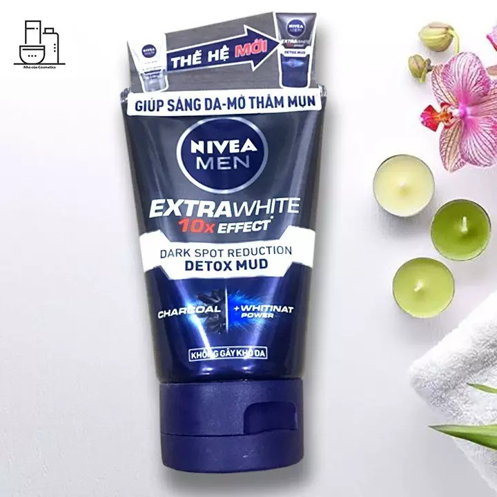 Sữa rửa mặt Nivea Men Extra White 10X Effect 100g[COCOLUX]