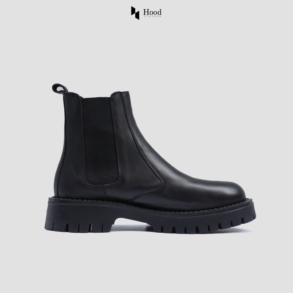 Giày ChunkyBoot Hood - Đế cao su chunky 5cm - Da bò nguyên tấm - Bảo hành 12 tháng