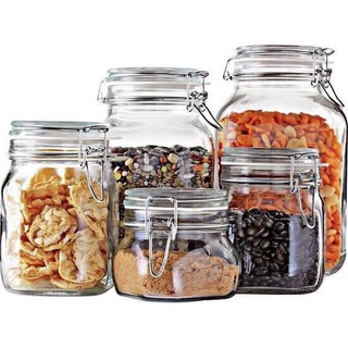 Hũ thủy tinh nắp cài 500ml-4800ml