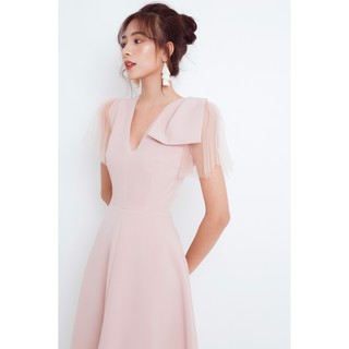 ĐẦM CÁCH ĐIỆU VAI PHỐI SHEER