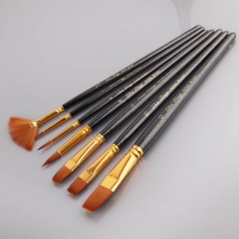 Cọ vẽ tranh sơn dầu chuyên nghiệp sợi nylon kiểu dáng khác nhau