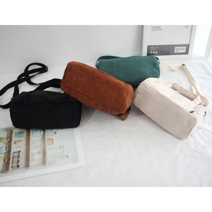 Túi xách nữ túi đeo chéo nữ mini chất nhung tăm đẹp đi chơi đi du lịch cao cấp thời trang hàn quốc dễ thương giá rẻ