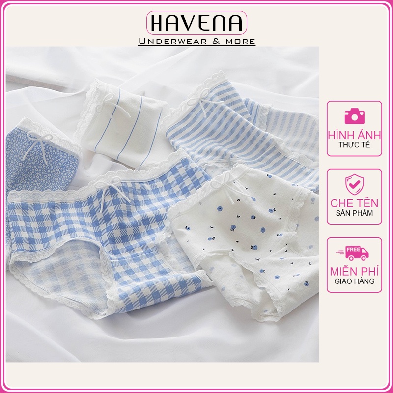 Quần Lót Nữ Cao Cấp Cute Dễ Thương Chíp Viền Ren HAVENA QC11