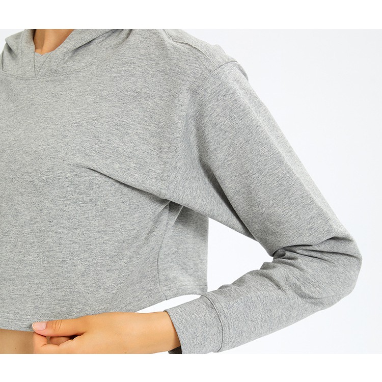 Áo hoodie thể thao Lululemon All Yours Cropped Hoodie - Áo tập thể thao Lulu không logo