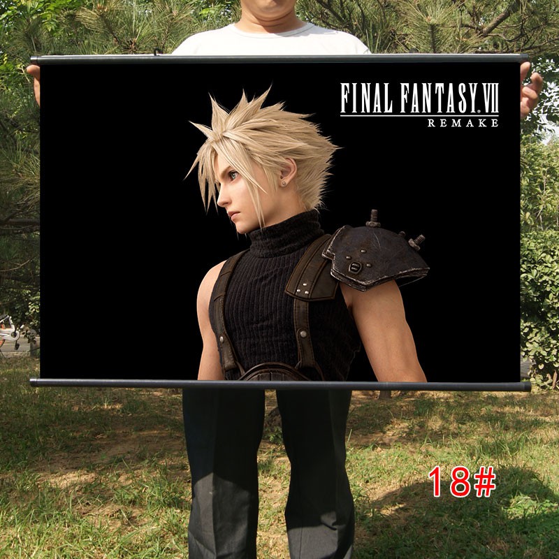 Tấm Áp Phích Vải In Hình Game Final Fantasy 7 Ff7 's Độc Đáo