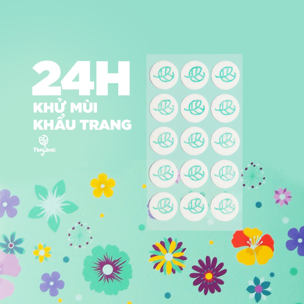 Miếng dán khử mùi khẩu trang  Aroma mask patch (set 15 miếng dán) | BigBuy360 - bigbuy360.vn