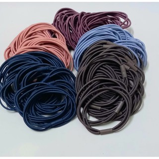 Thun cột tóc đủ màu đơn giản