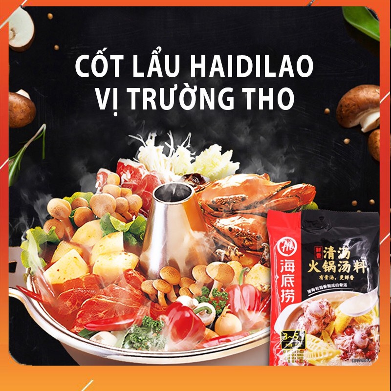 Gia vị lẩu haidilao vị trường thọ - cốt lẩu tứ xuyên trùng khánh trung quốc có sẵn nhiều vị date mới