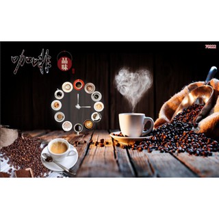 Tranh dán tường trang trí quán cafe nhận in theo yêu cầu