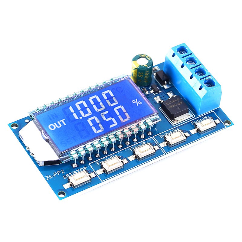 Bộ tạo tín hiệu xung PWM có thể điều chỉnh 1CH 1-150KHz 8A Mô-đun trình điều khiển LCD Chu kỳ làm việc tần số cho đèn LED Van điện từ động cơ ánh sáng