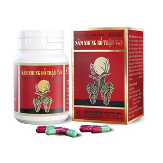 Sâm nhung bổ thận TW3 lọ 30 viên bổ thận, tráng dương, giảm bốc hỏa