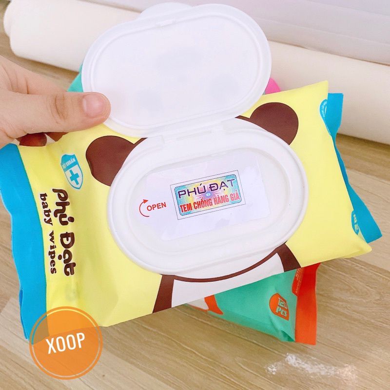 Khăn/giấy ướt gấu phú đạt 120 tờ