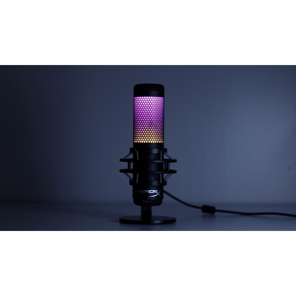 Micro Thu Âm Chống Ồn HyperX QuadCast S RGB - Chính Hãng Việt Nam - Mới 100% -Bảo hành 24 tháng