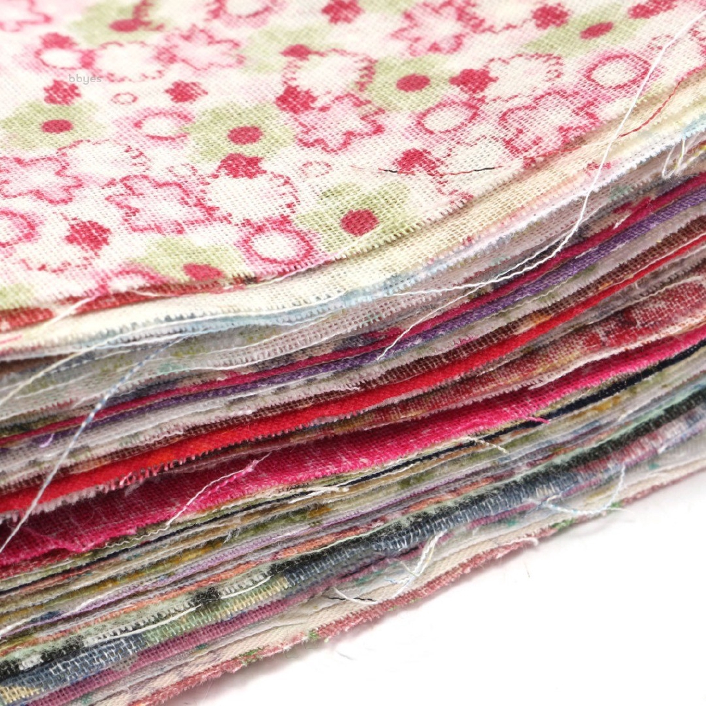 Set 100 miếng vải cotton tự may