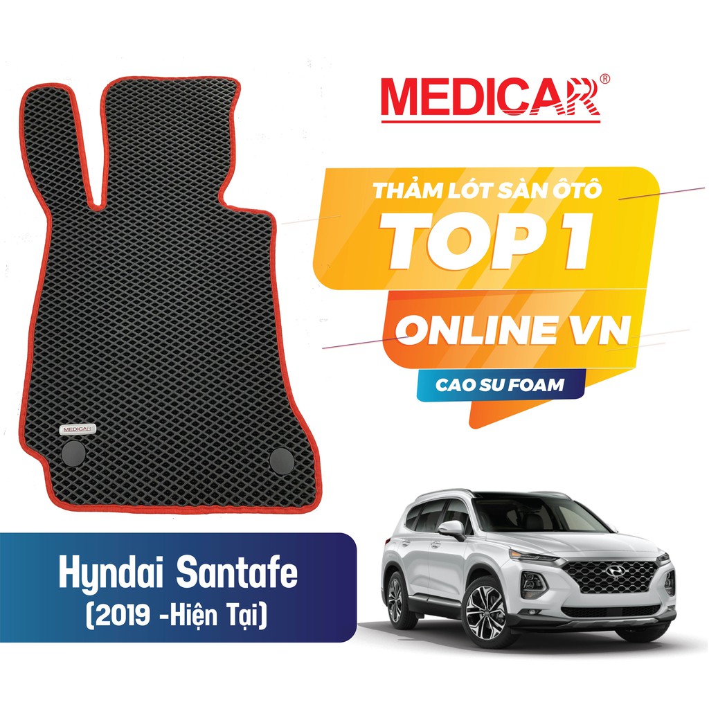 MEDICAR - Thảm Lót Sàn ô tô Hyundai Santafe 2019 -> 2021