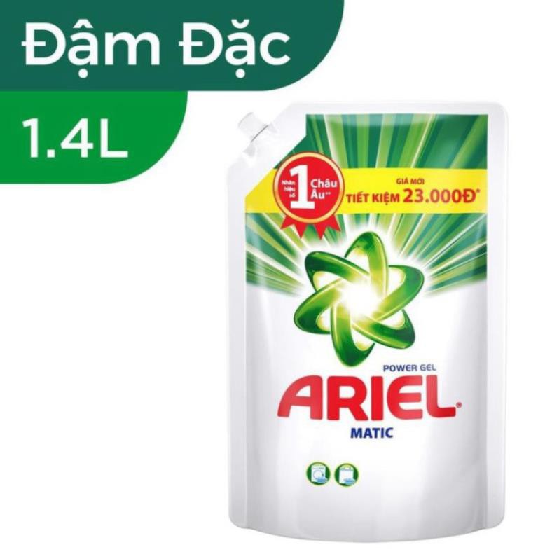 Hàng hot -  Hàng hot - combo Ariel Matic nước giặt Túi 1.4Kg