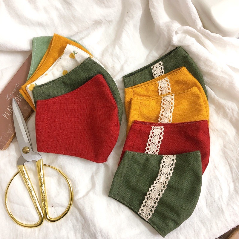 khẩu trang vải linen
