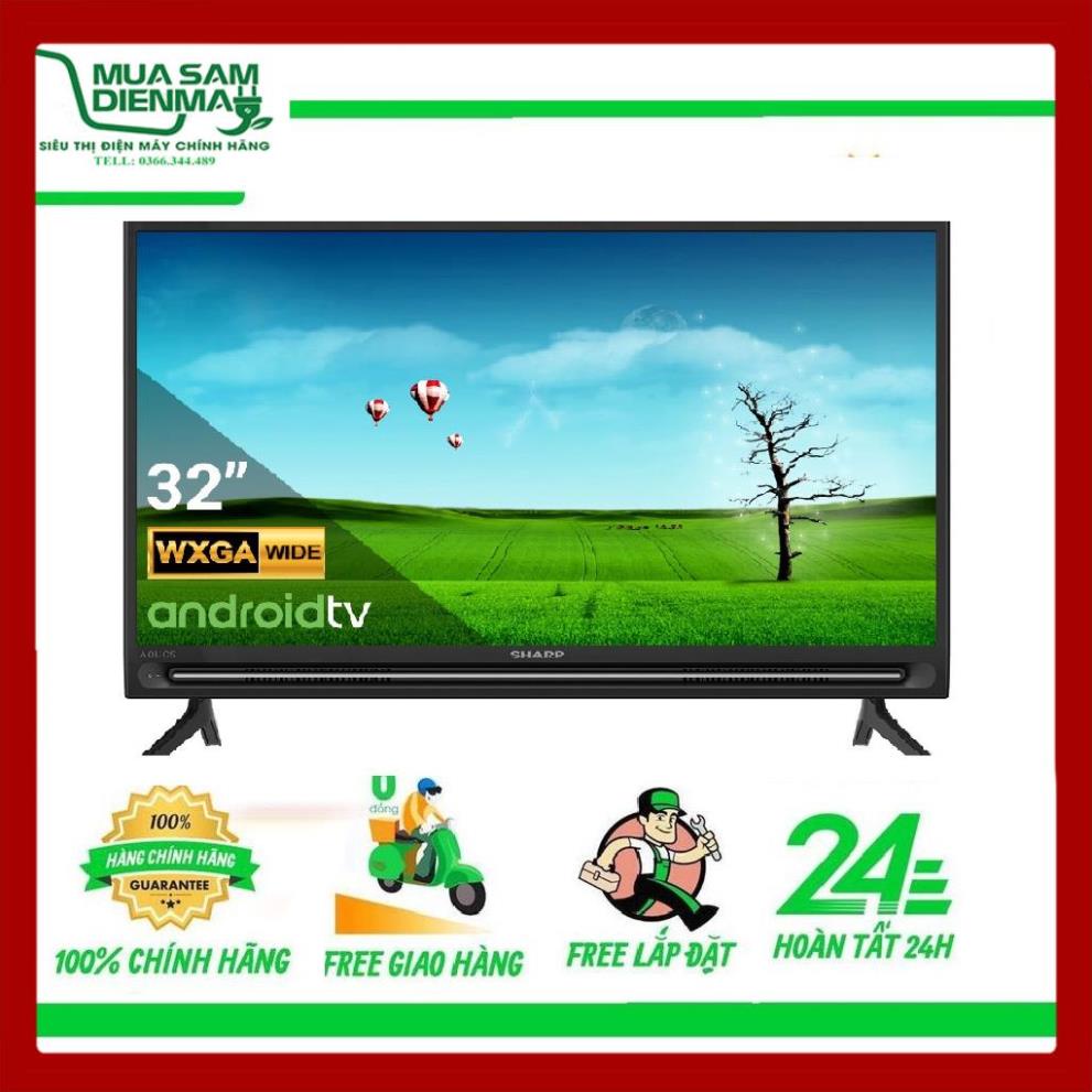 Smart Tivi Android Tv Sharp 32 inch 2T-C32BG1X Hỗ trợ Google Assistant tìm kiếm bằng giọng nói--Chỉ giao tại HN--