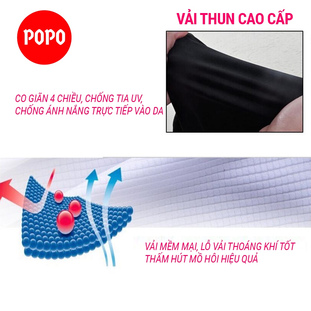 Găng tay chống nắng siêu dàybao tay superme thời trang cao cấp chống tia UV chất liệu thun co giãn, thoáng khí POPO SL07