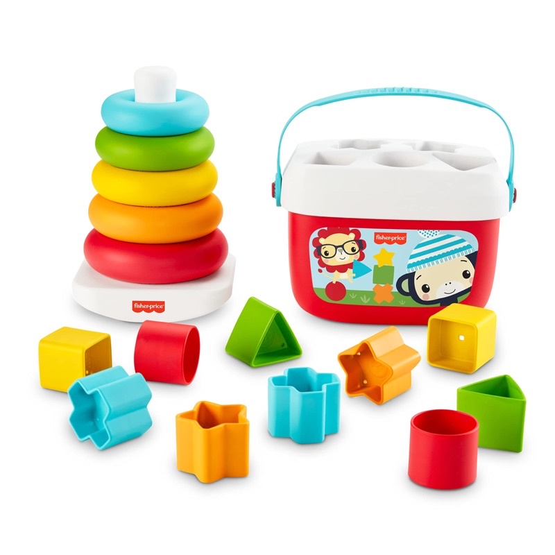 Combo đồ chơi thả khối + Xếp vòng Fisher Price Mỹ