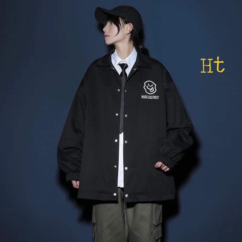 Áo gió cúc bấm Street mặt cười 5d HTH1120 | BigBuy360 - bigbuy360.vn