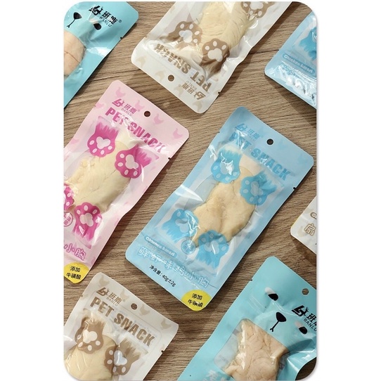 Ức gà hấp ăn liền cho mèo Petsnack đa dạng vị gói 40gram