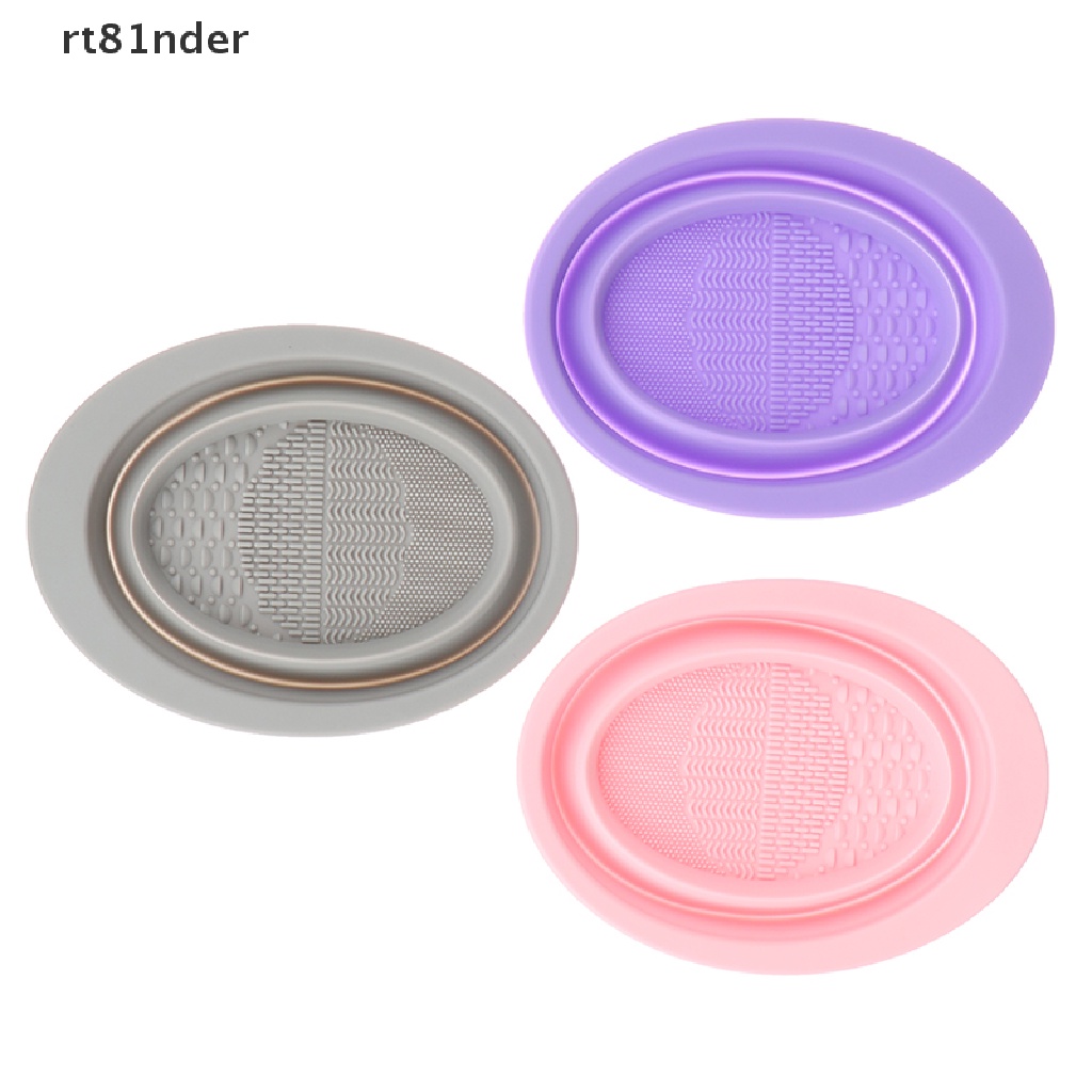 Dụng Cụ Silicone Vệ Sinh Cọ Trang Điểm Gấp Gọn Tiện Lợi