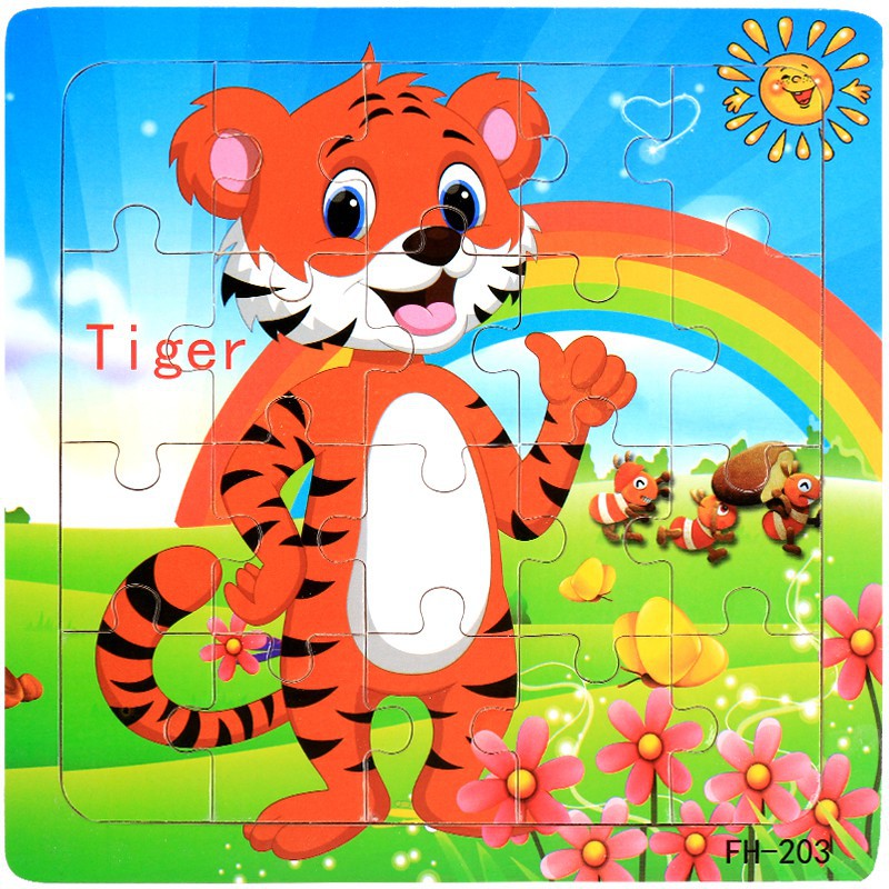 COMBO 10 tranh ghép gỗ 20 mảnh - Puzzle đẹp cho bé