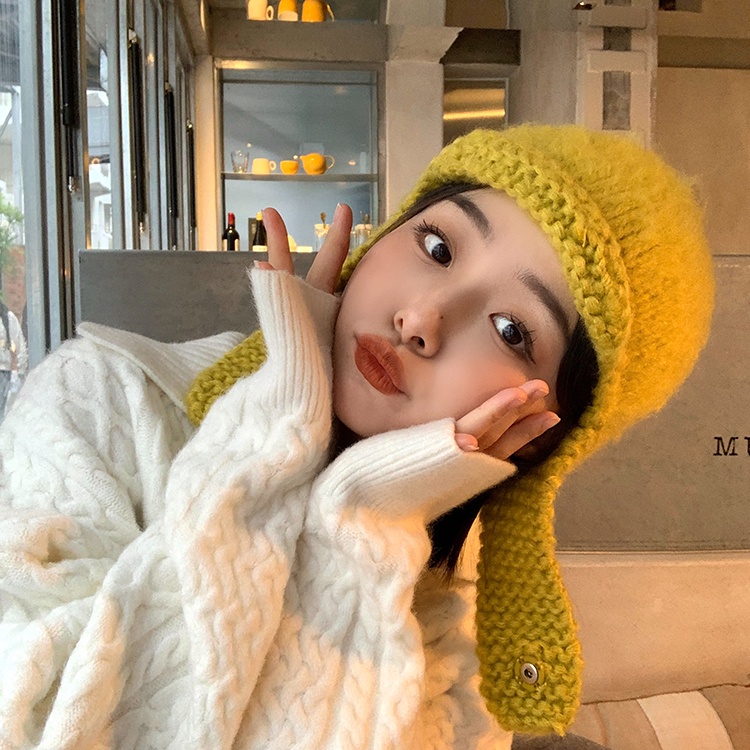 Mũ đan dệt MG STUDIO vải Mohair thời trang