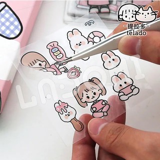 Sticker Dễ Thương Trang Trí Bình Nước