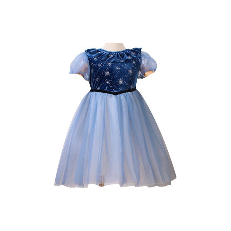 Váy voan bông tuyết chất nhung