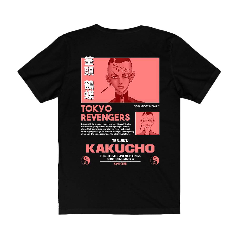 Áo thun tay ngắn in hình anime Tokyo Revengers - Kakucho Hitto Tenjiku Bonten thời trang unisex size S-4XL