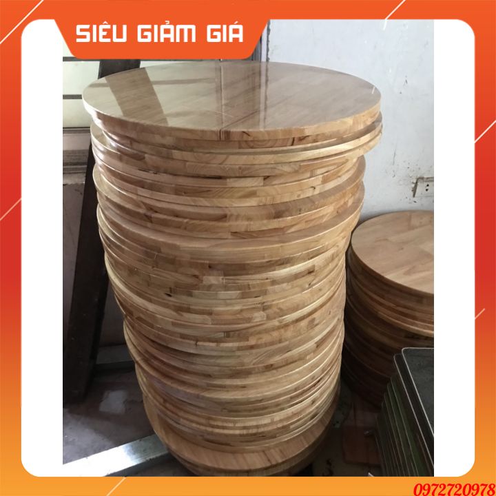 (Giá Tại Xưởng)Mặt bàn gỗ cao su đầy đủ kích thước đã sơn,phủ bóng và bo góc- Mua về là dùng