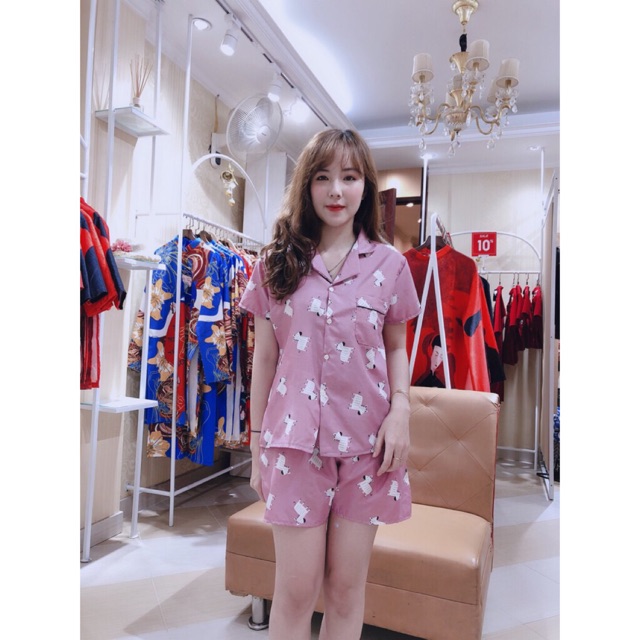 [Dưới 60kg] Bộ pyjama cute nhiều màu