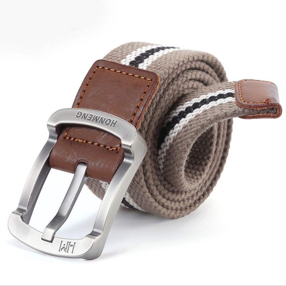 Thắt Lưng Canvas Dày Khoá Kim Loại Cho Nam