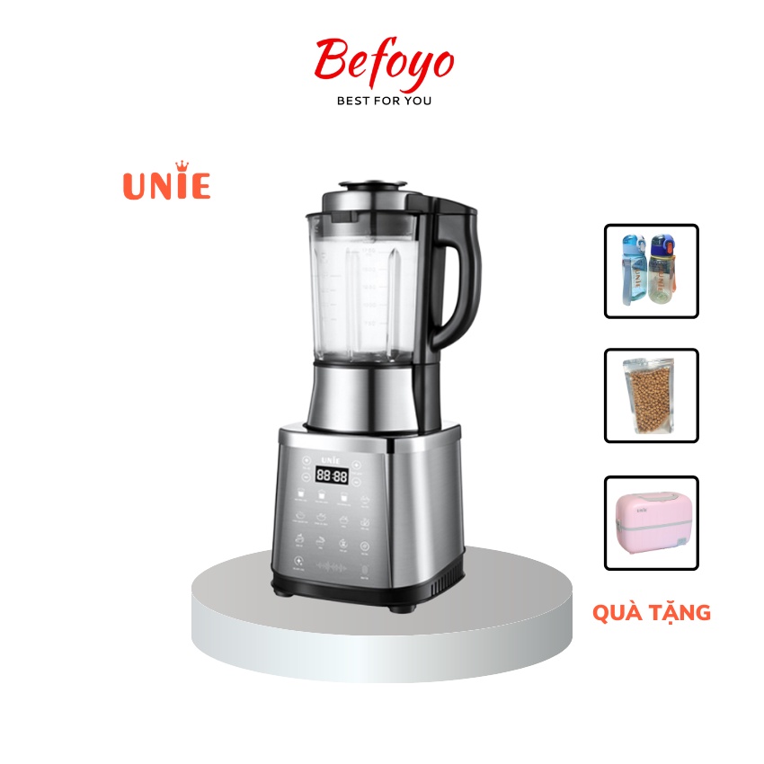 Máy Làm Sữa Hạt Unie V8S Dung Tích 1.75L, Công Suất 1800W, Điều Khiển Giọng Nói, Chính Hãng Giá Rẻ Gồm Quà Tặng Hấp Dẫn