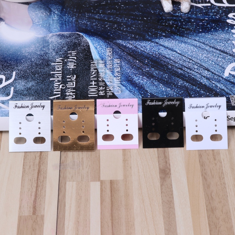 Bộ 100 Thẻ Nhựa Trưng Bày Bông Tai Chuyên Nghiệp Giá Đỡ