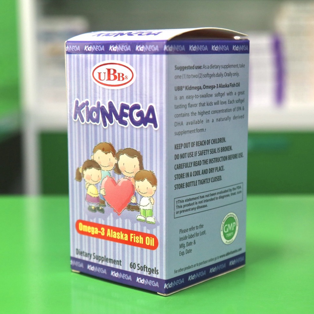(Có bill) Kidmega UBB - Hỗ trợ bổ sung vitamin và khoáng chất giúp trẻ phát triển trí não