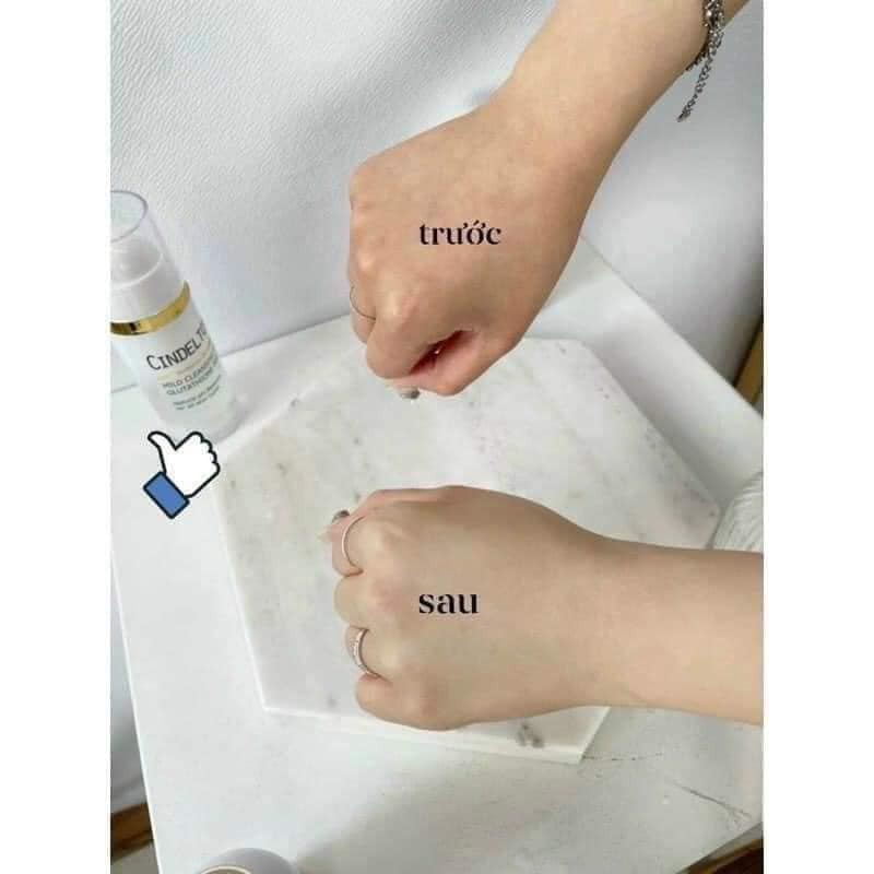 Sữa rửa mặt cindel tox, thải độc 4in1 Cindeltox Mild Cleansing Gel Gluthatione Peel - Út store